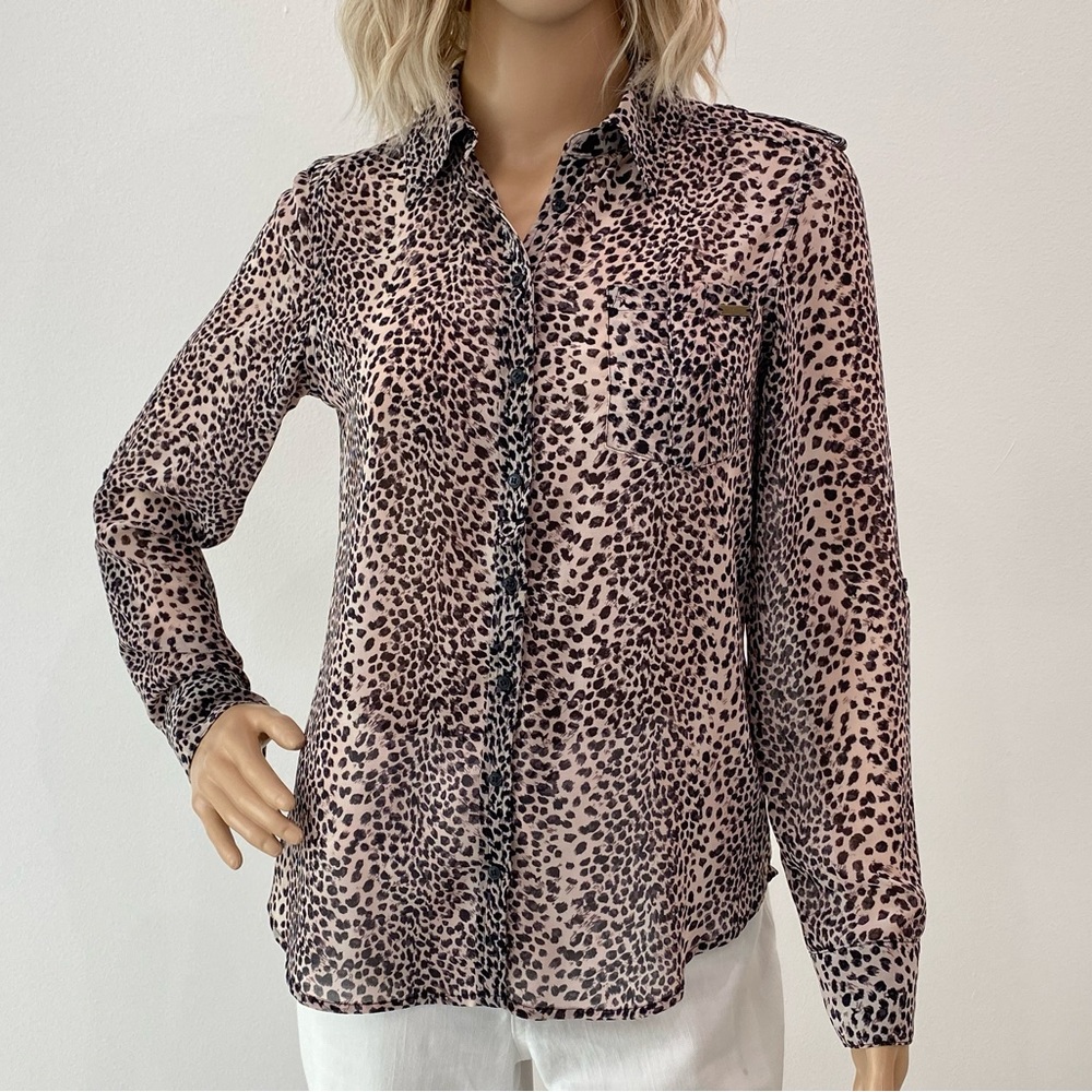 Nwot Guess Button Down With Adjustable Sleeves - image 2